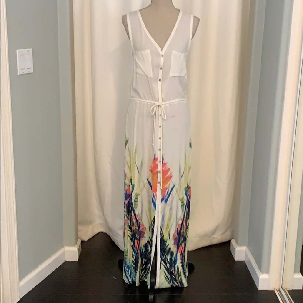 NWT - Tropical Print Maxi Dress from Anthropologie